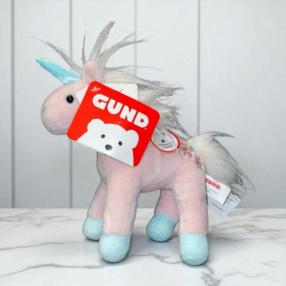 Gund 7" Plush Unicorn Chatters Stuffed Toy Magical Sound Shooting Star Gift - Picture 12 of 12